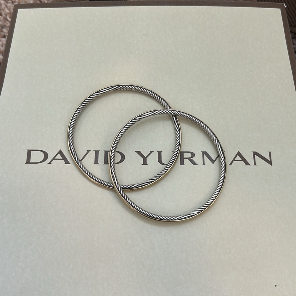 David Yurman Twisted Silver Bracelets